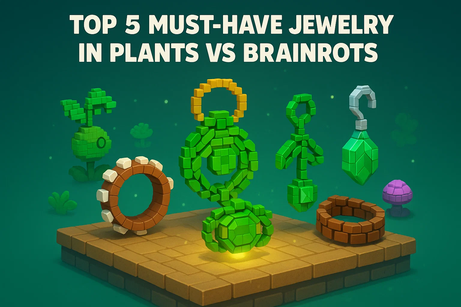 Top 5 Jewelry Items in Plants vs Brainrots You Should Buy First